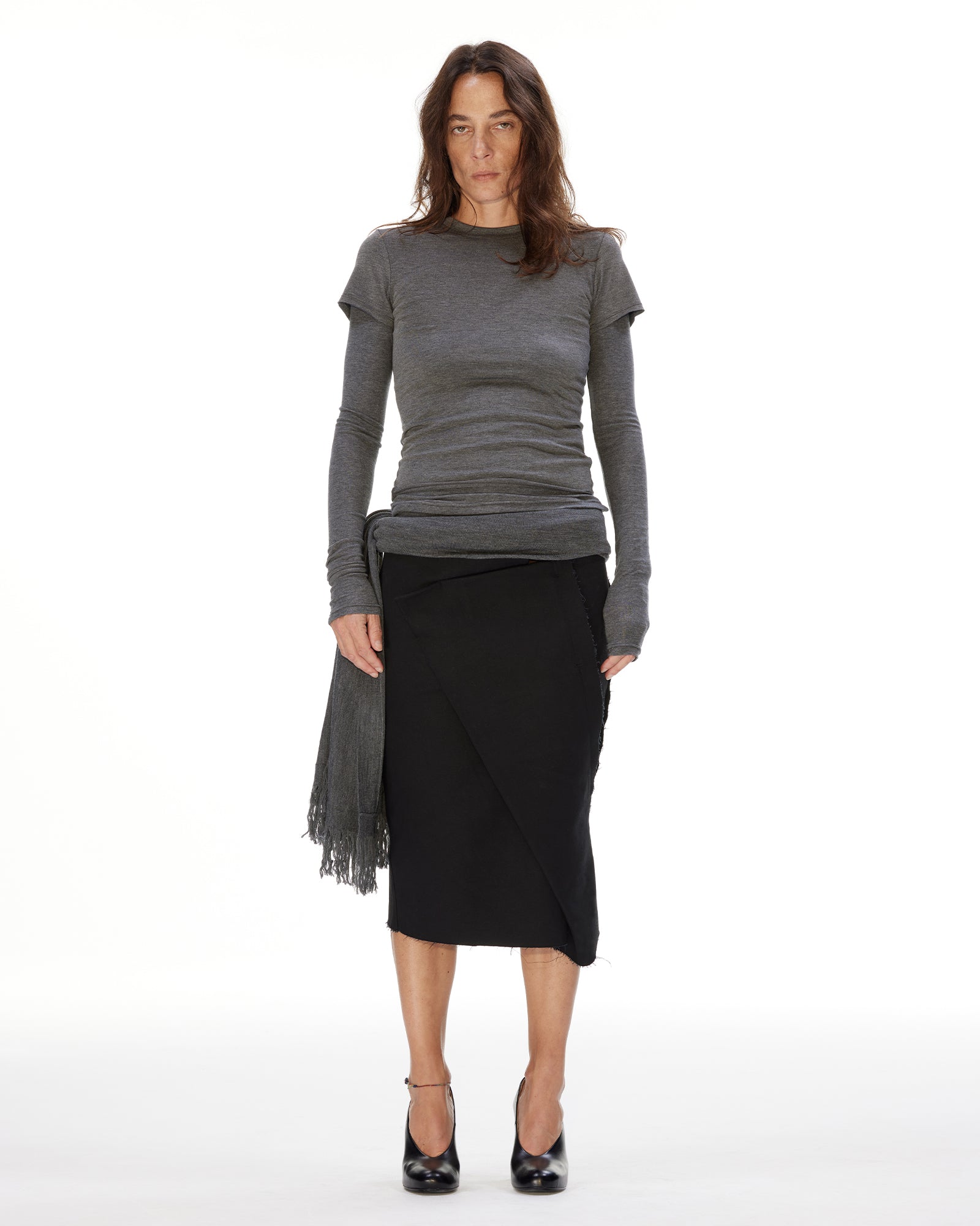 Wrap-around Fishtail Skirt