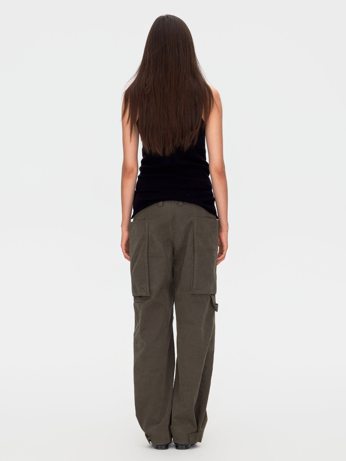 Oversized Pocket Tapered Cargo Trousers