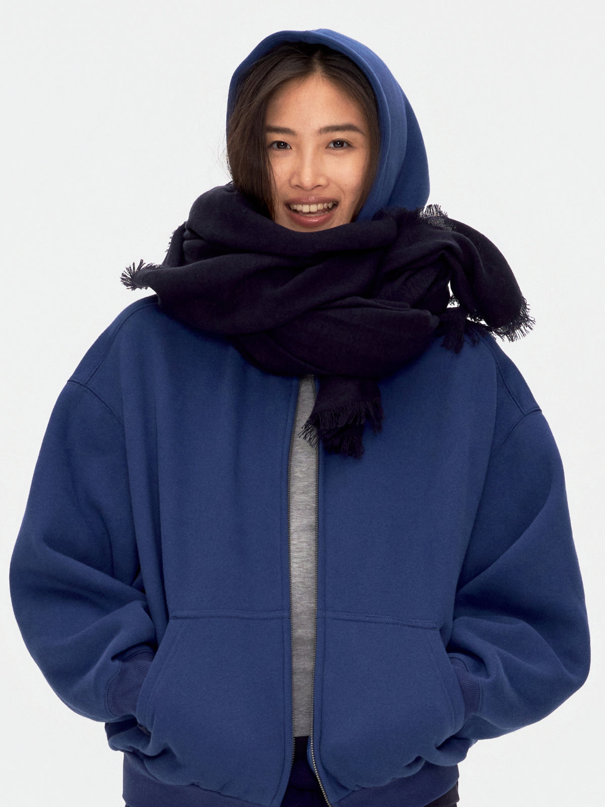 Slim Fringed Scarf
