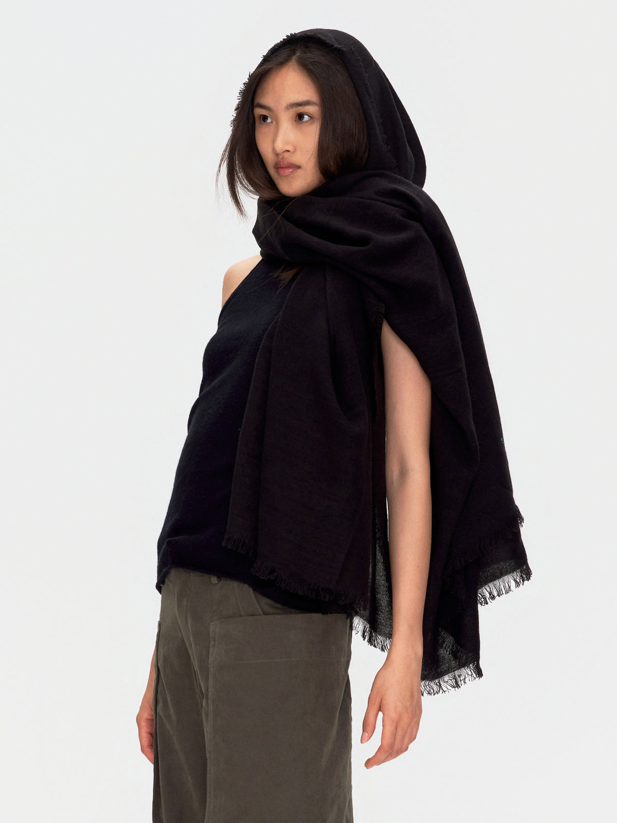 Fringed Blanket Scarf