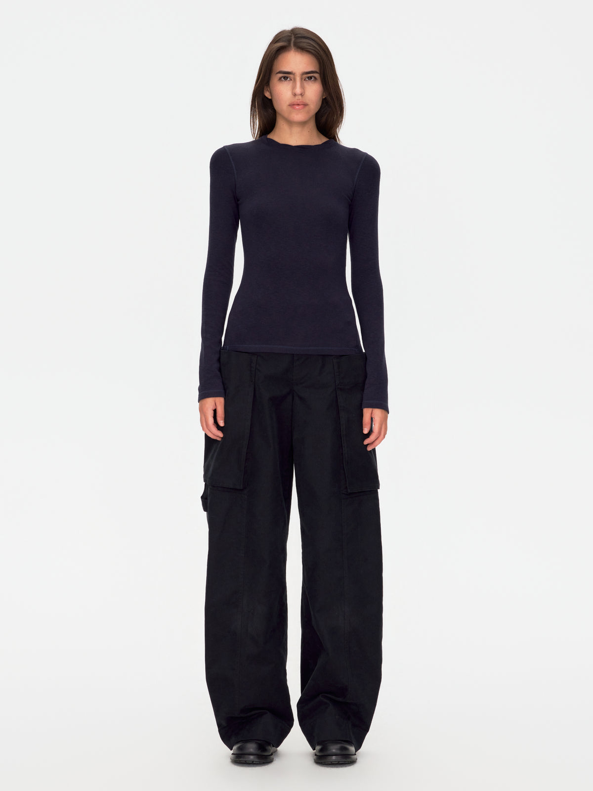 Oversized Pocket Wide Leg Cargo Trousers