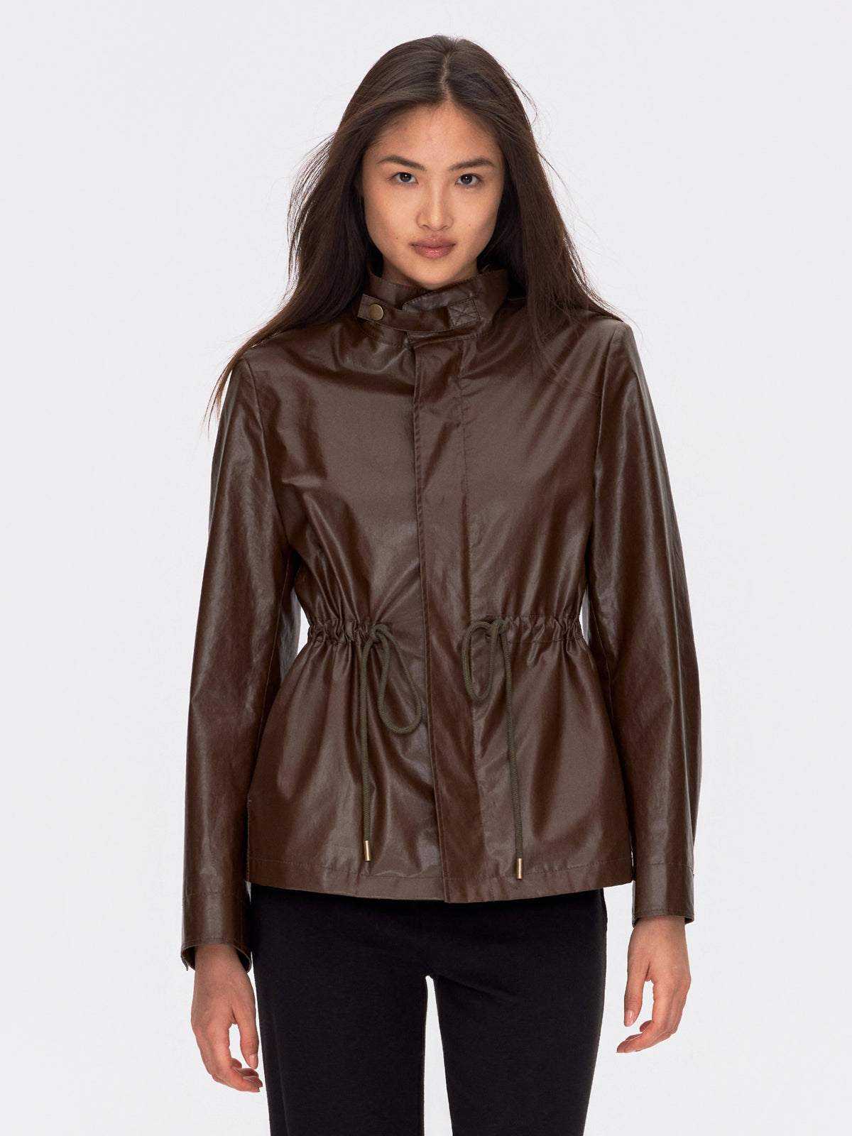Waxed Zip Up Jacket