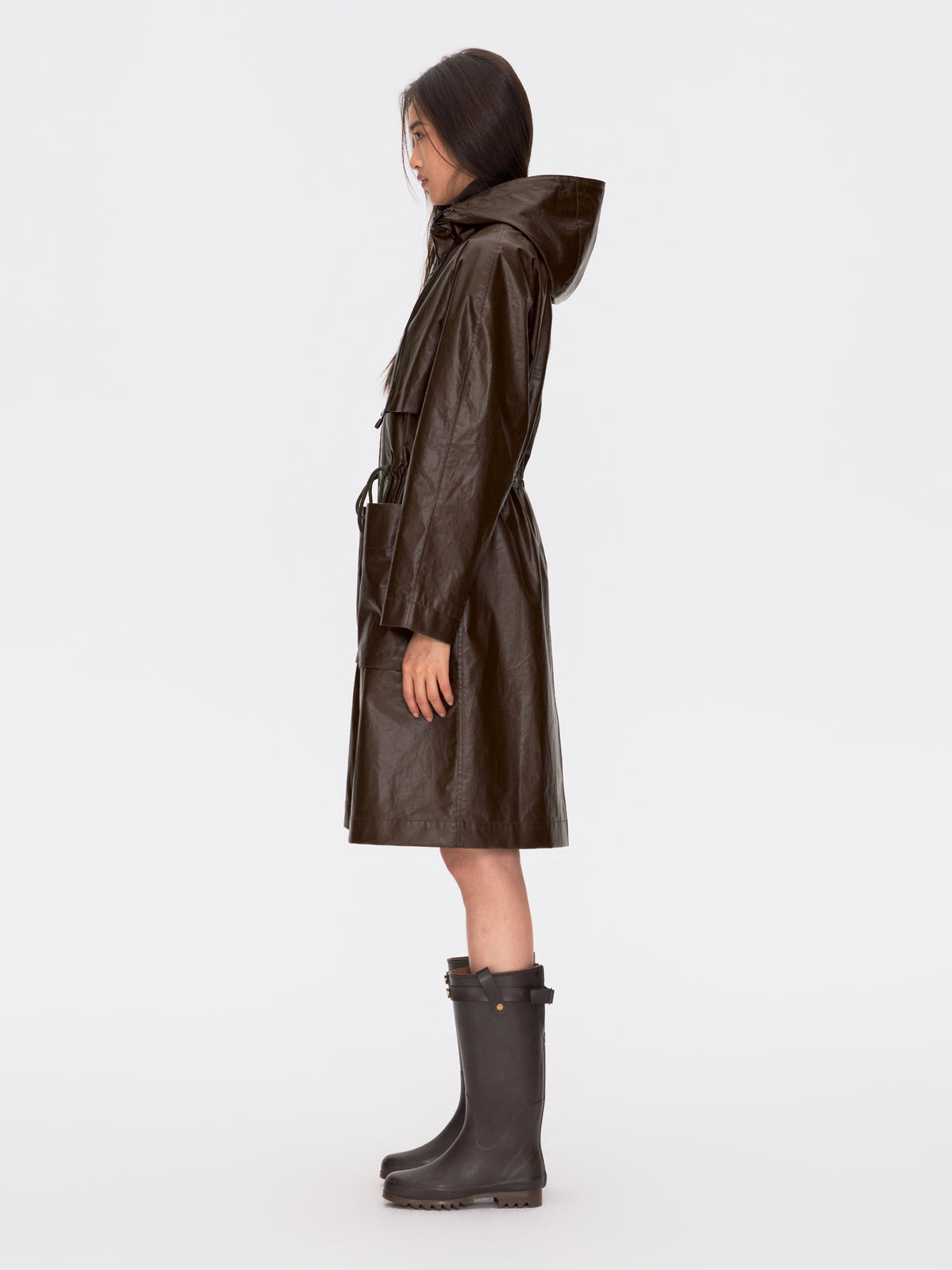 Waxed Trench Coat