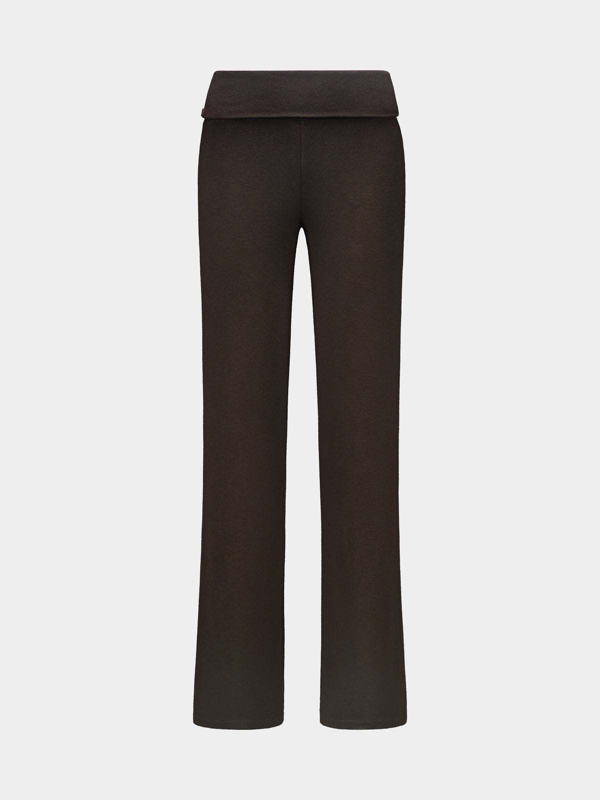 Foldover Straight Leg Trousers
