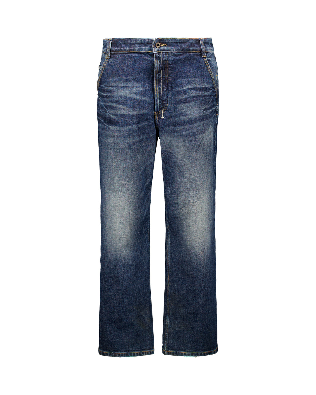 “333” Wash straight leg jeans