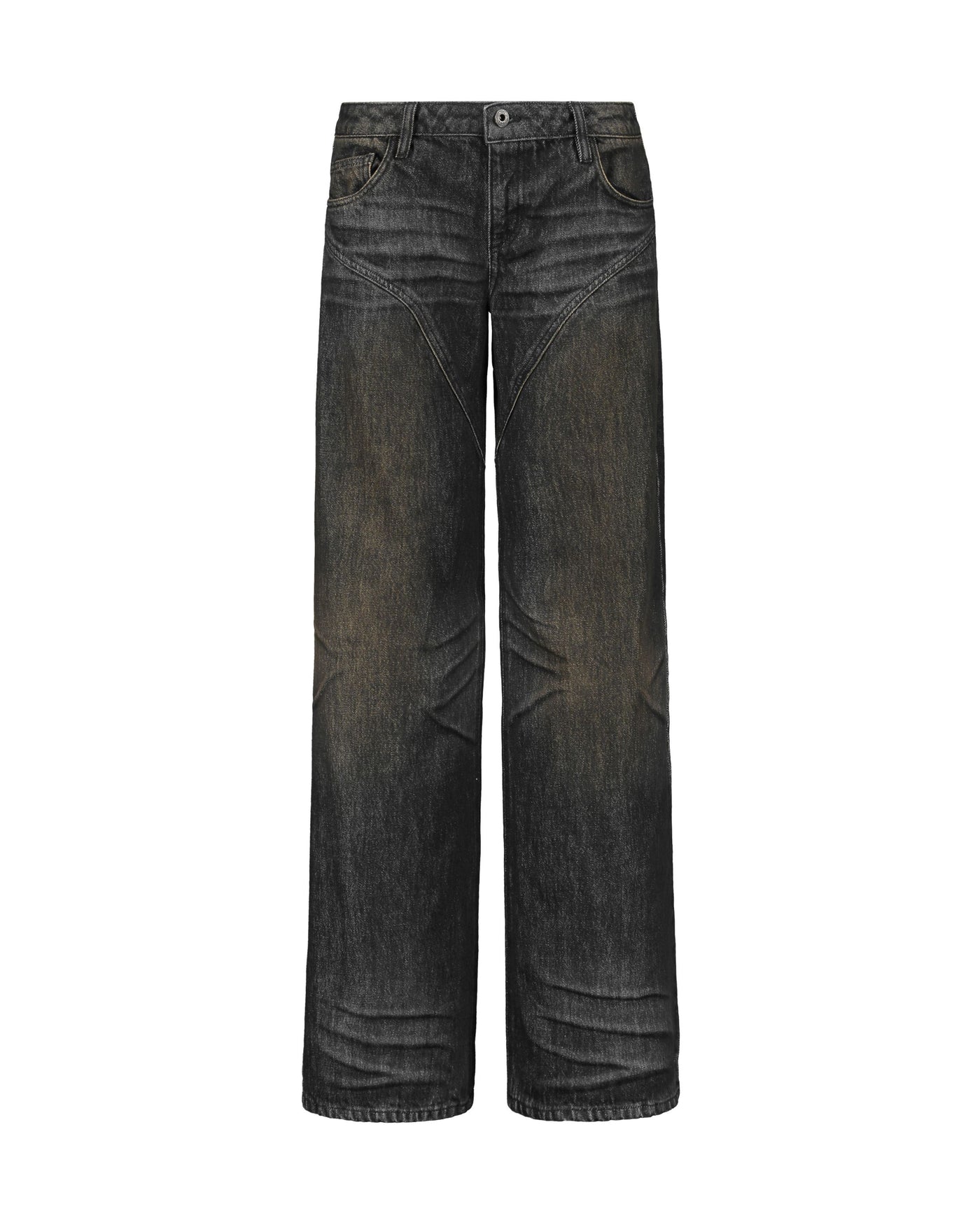 ウエスト36cmFaxCopyExpress Wide-leg Dirty Wash Jeans