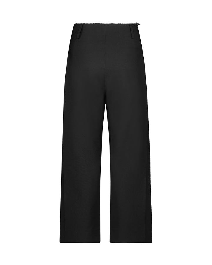 パンツ fax copy express black slacks FAX COPY EXPRESS - Unisex V-line Wide Leg Suit Pants