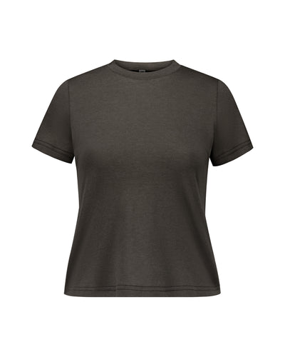 Thin T-shirt with wide neck