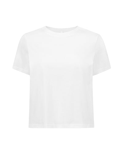 Thin T-shirt with wide neck