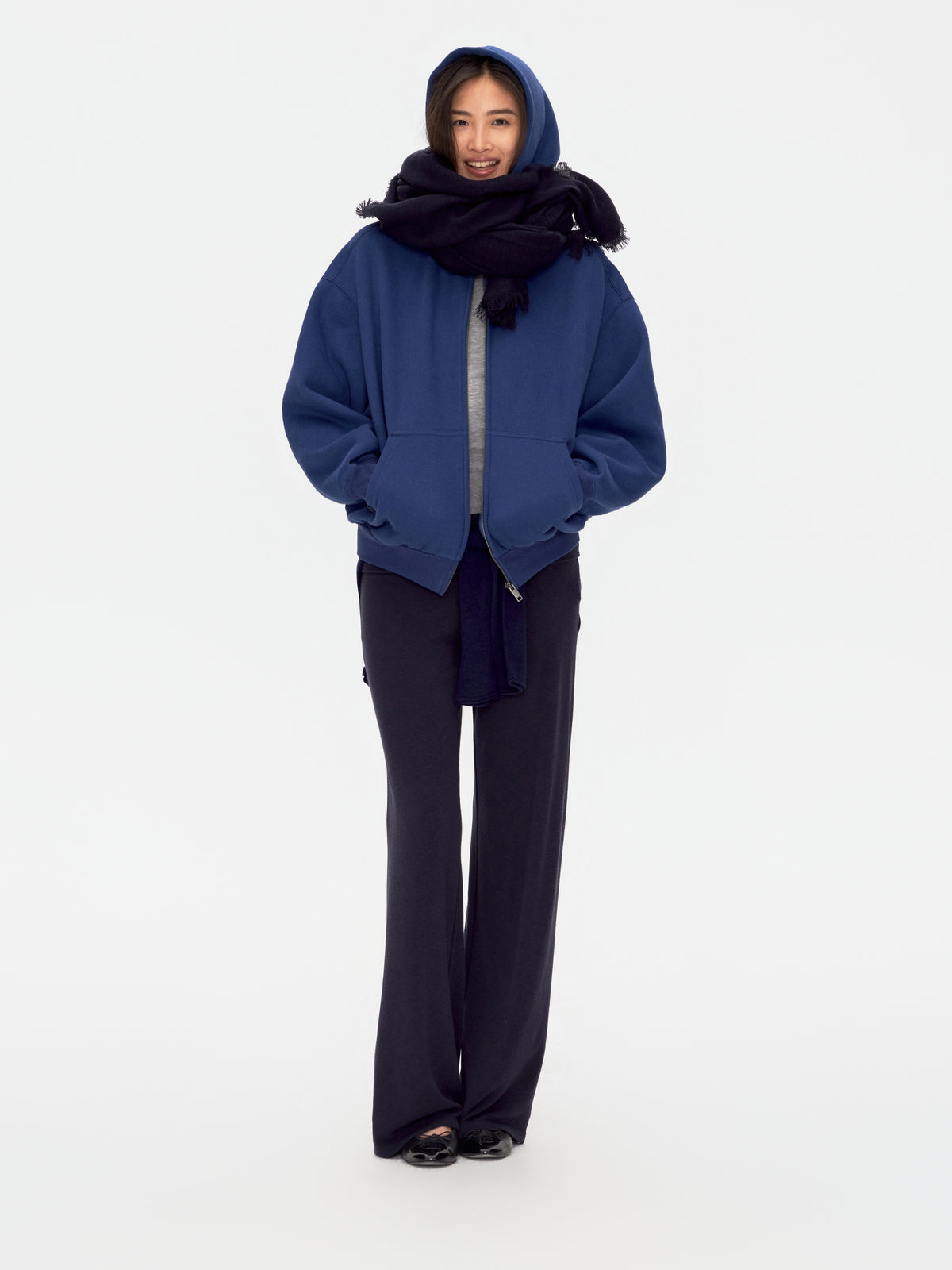 Slim Fringed Scarf