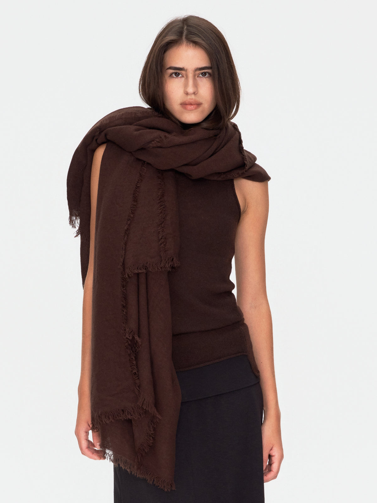 Fringed Blanket Scarf
