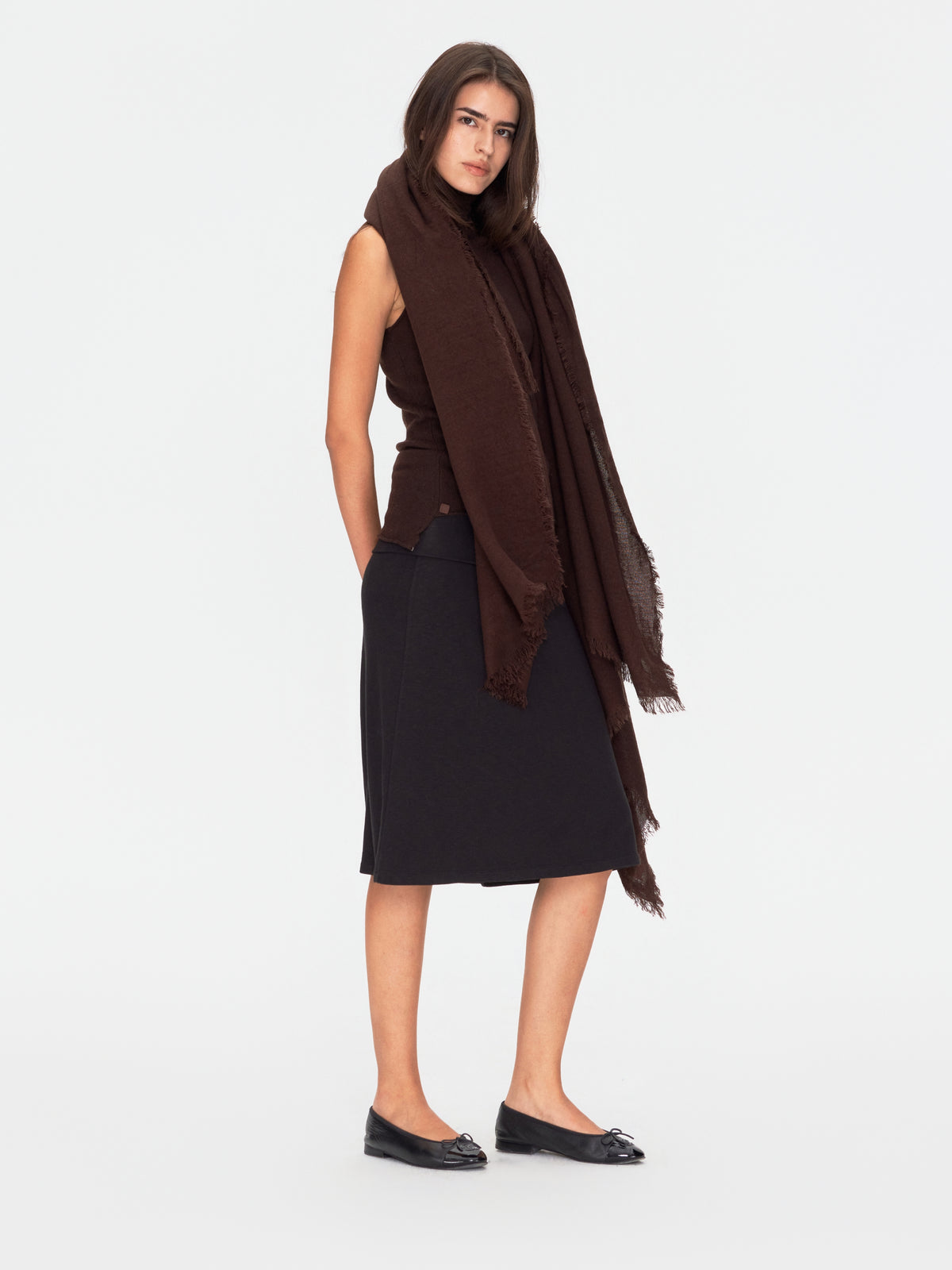 Fringed Blanket Scarf