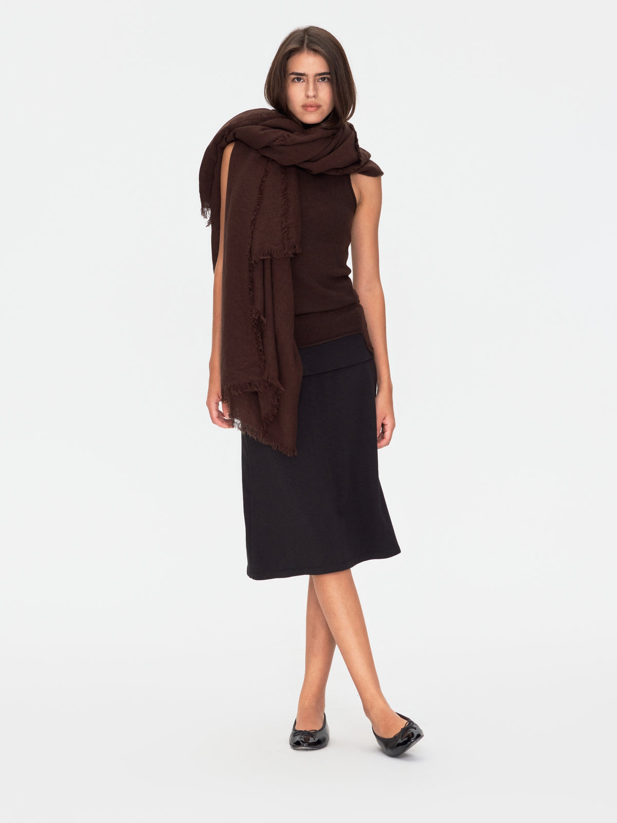Fringed Blanket Scarf