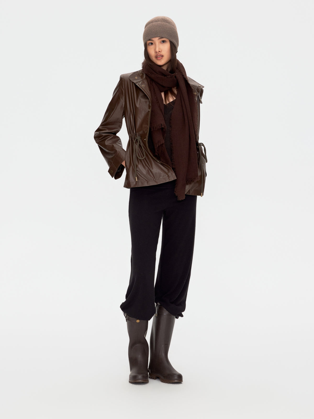 Slim Fringed Scarf