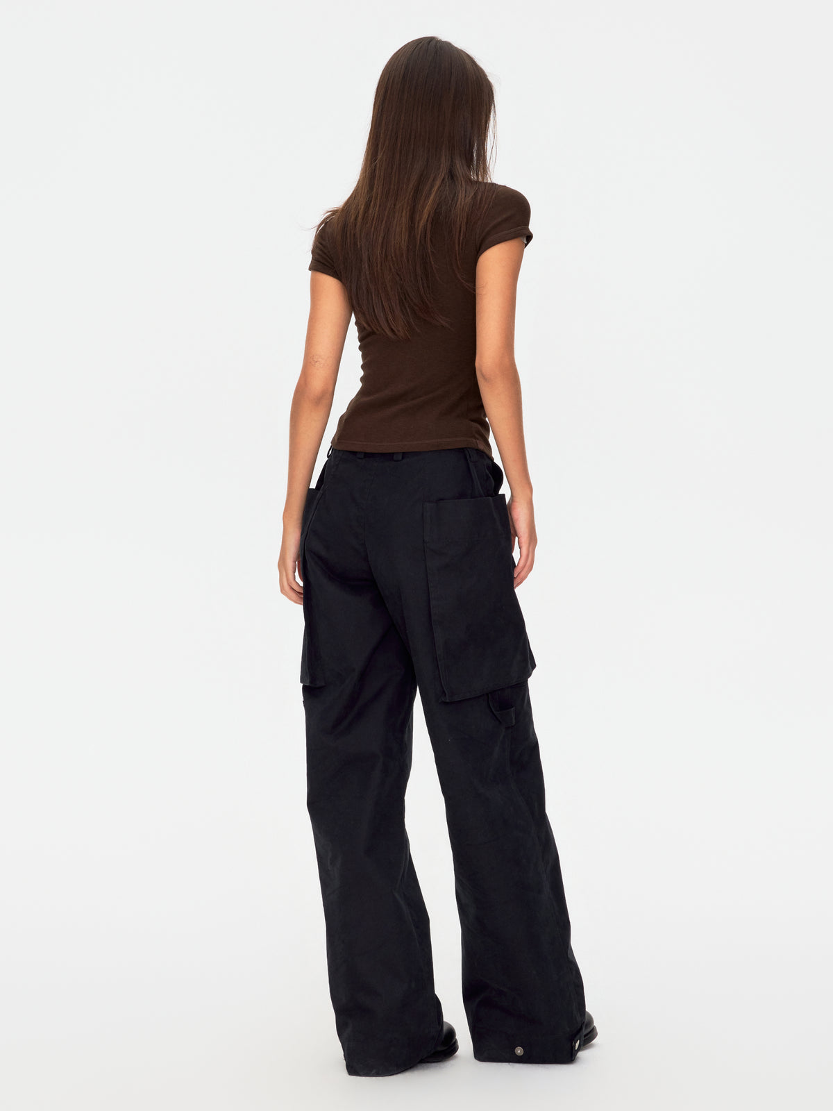 Oversized Pocket Wide Leg Cargo Trousers
