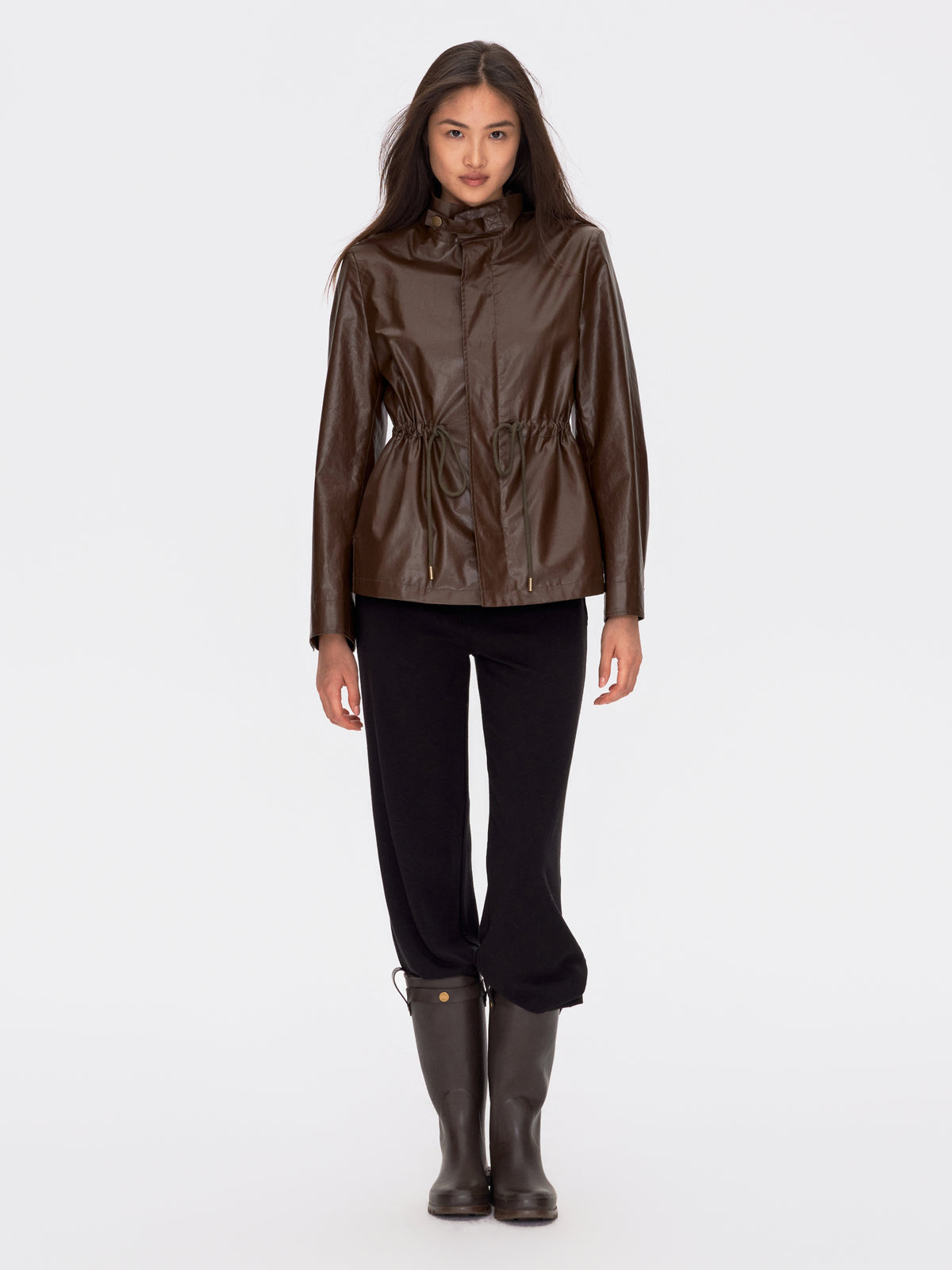 Waxed Zip Up Jacket