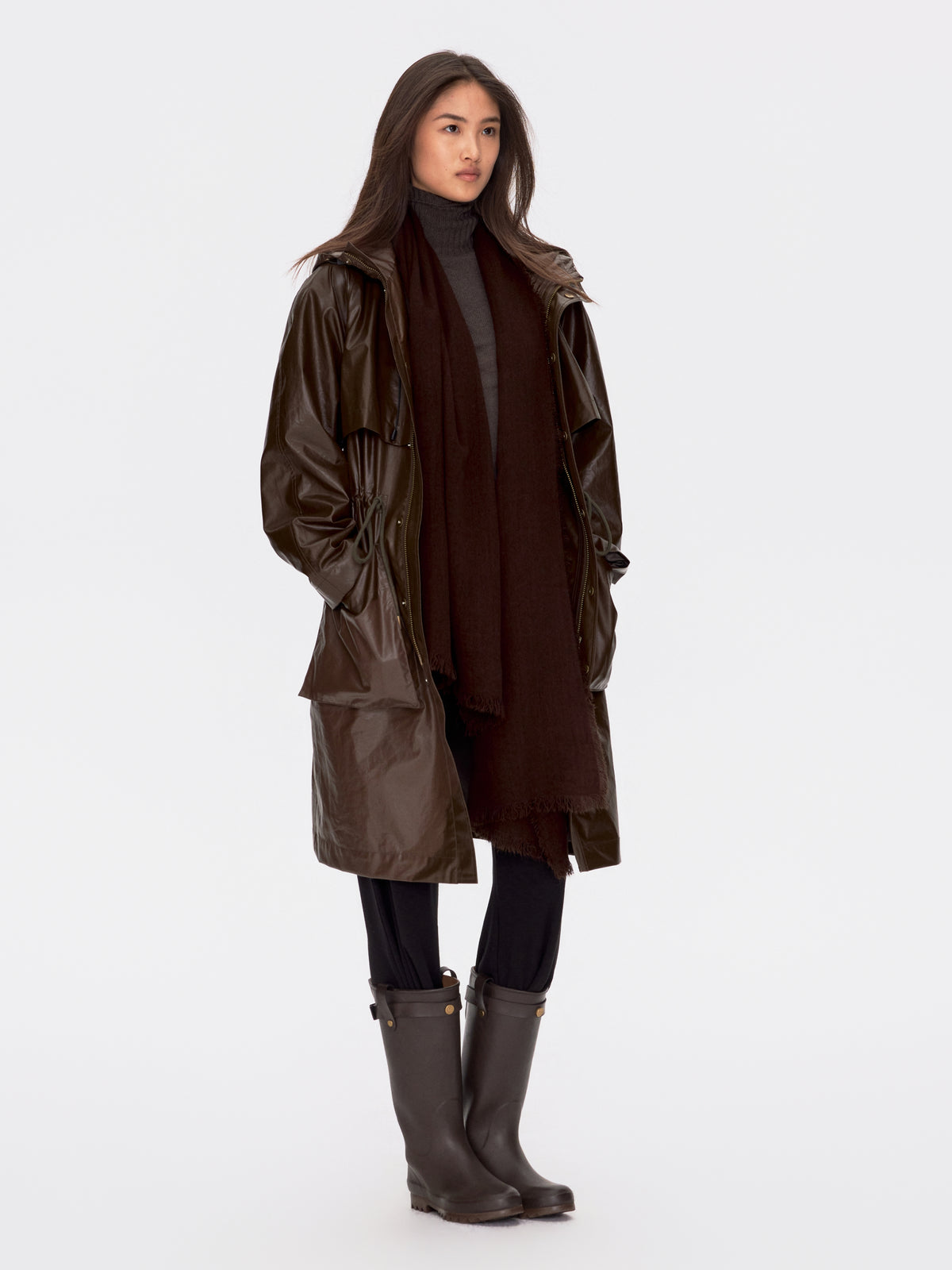 Waxed Trench Coat
