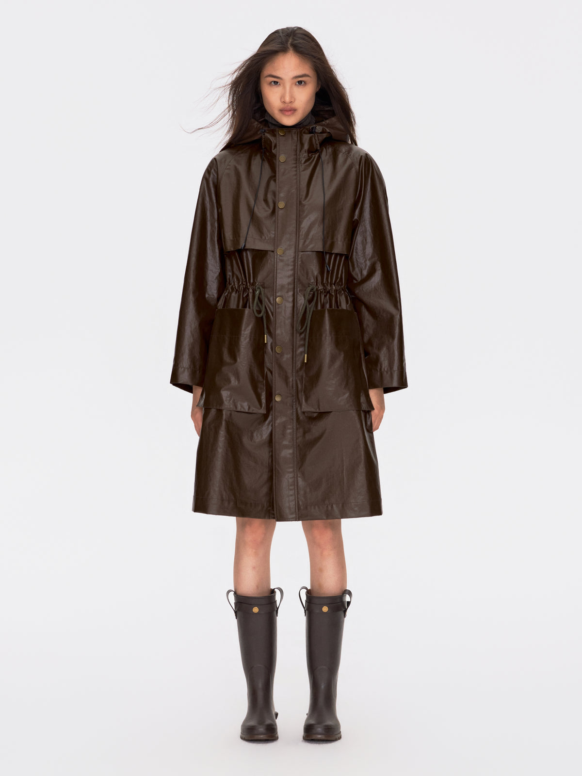 Waxed Trench Coat