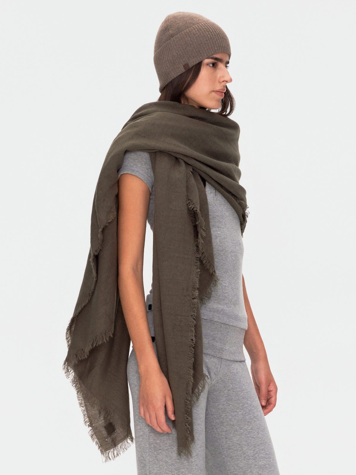 Fringed Blanket Scarf