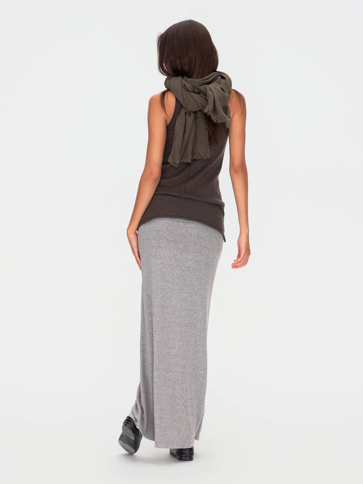 Foldover Maxi Skirt