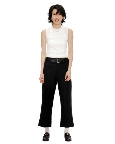 Straight Cropped Cigarette Pants