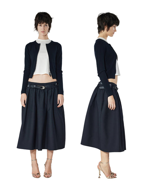 Puffy Midi-Skirt