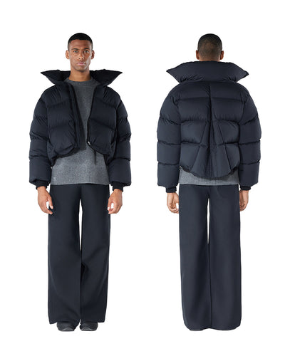 Cropped Roll-neck Puffer