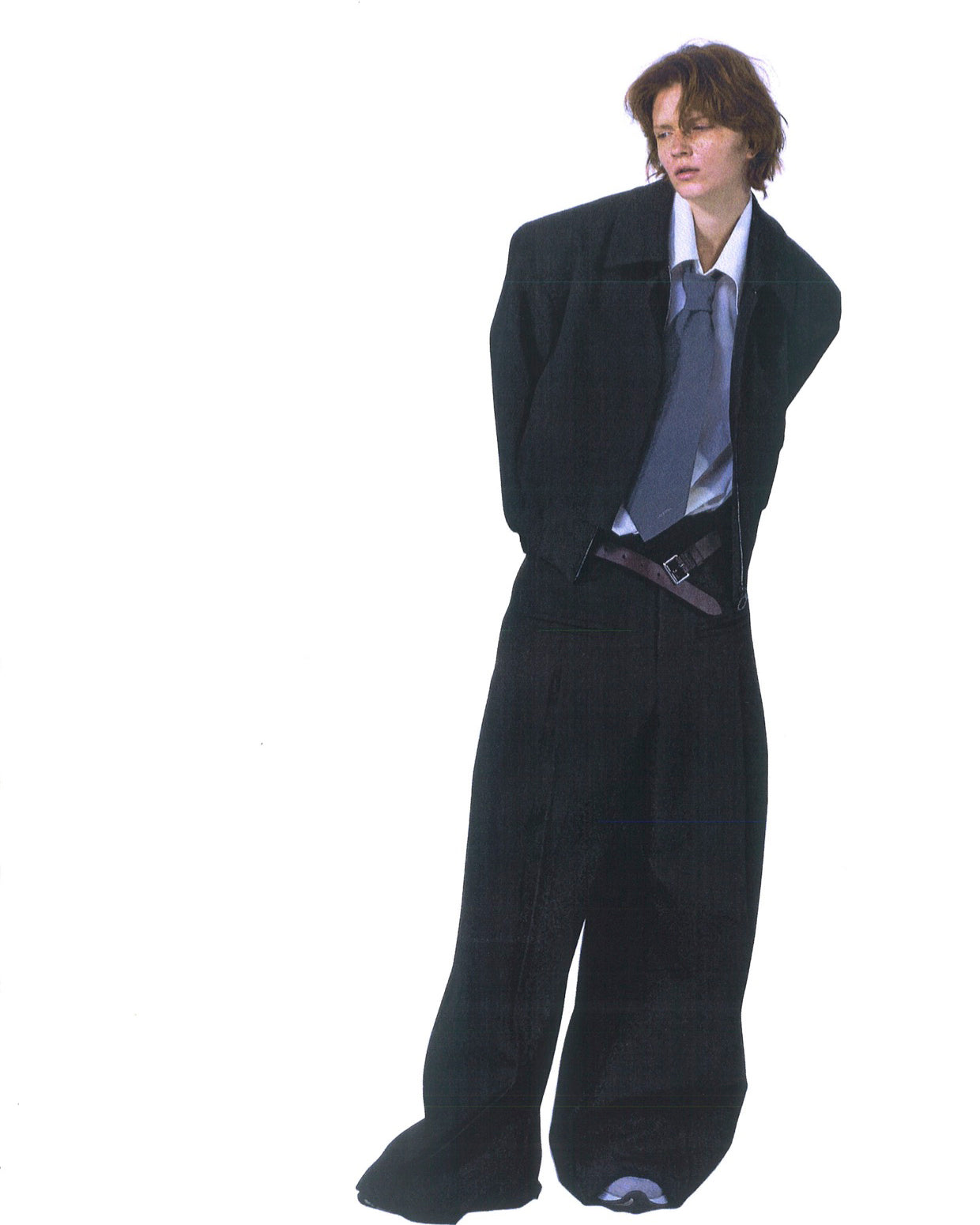 即完品‼️FAX COPY EXPRESS Wide-leg Suit Pants-