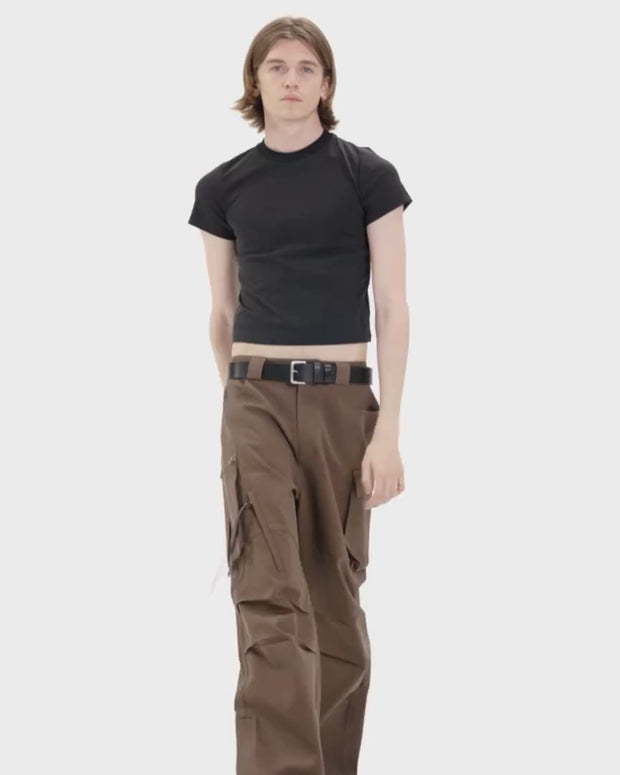 FaxCopyExpress BROWN SLITHEM CARGO PANTSワークパンツ/カーゴパンツ